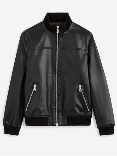 Celio Schwarze Herren Lederjacke Celio Gumati