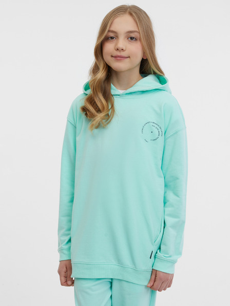 Sam 73 Türkisfarbenes Mädchen-Sweatshirt SAM 73 Peppa