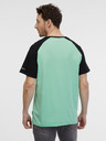 Sam 73 Schwarz-grünes Herren-T-Shirt SAM 73 Esteban