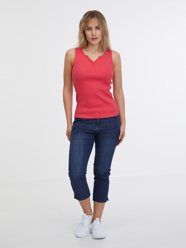 Sam 73 Korallfarbenes Damen-Tank-Top SAM 73 Manuela