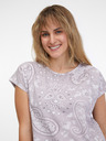 Sam 73 Hellviolettes gemustertes Damen-T-Shirt SAM 73 Margarita