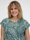 Sam 73 Grünes gemustertes Damen-T-Shirt SAM 73 Margarita