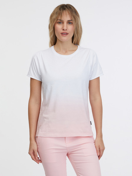 Sam 73 Rosa und weißes Damen-T-Shirt SAM 73 Dolores