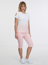 Sam 73 Rosa und weißes Damen-T-Shirt SAM 73 Dolores