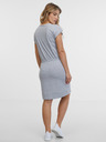 Sam 73 Hellgraues gestreiftes Damenkleid SAM 73 Esperanza