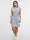 Sam 73 Hellgraues gestreiftes Damenkleid SAM 73 Esperanza