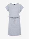 Sam 73 Hellgraues gestreiftes Damenkleid SAM 73 Esperanza
