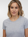 Sam 73 Hellgraues gestreiftes Damen-Midikleid SAM 73 Estela