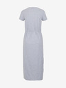 Sam 73 Hellgraues gestreiftes Damen-Midikleid SAM 73 Estela