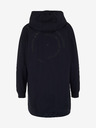 Sam 73 Dunkelblaues verlängertes Damen-Kapuzensweatshirt SAM 73 Lola