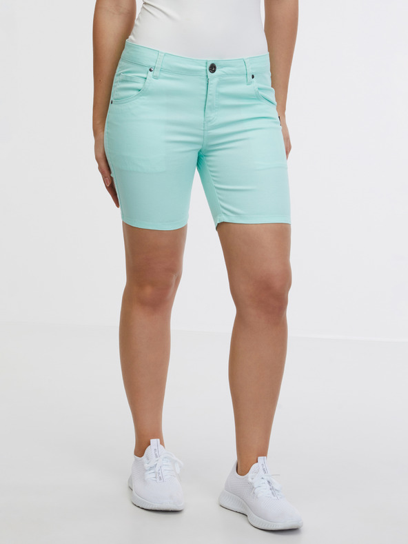Sam 73 Türkisfarbene Damen-Shorts SAM 73 Frida