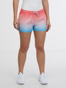 Sam 73 Blaue und rosa Damenshorts SAM 73 Azalea