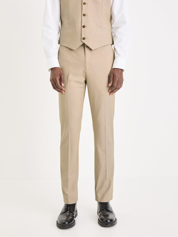 Celio Beige Herren-Anzughose Celio Fonew2