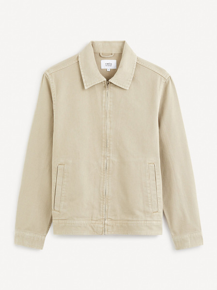 Celio Beige Herren Jeansjacke Celio Gudean