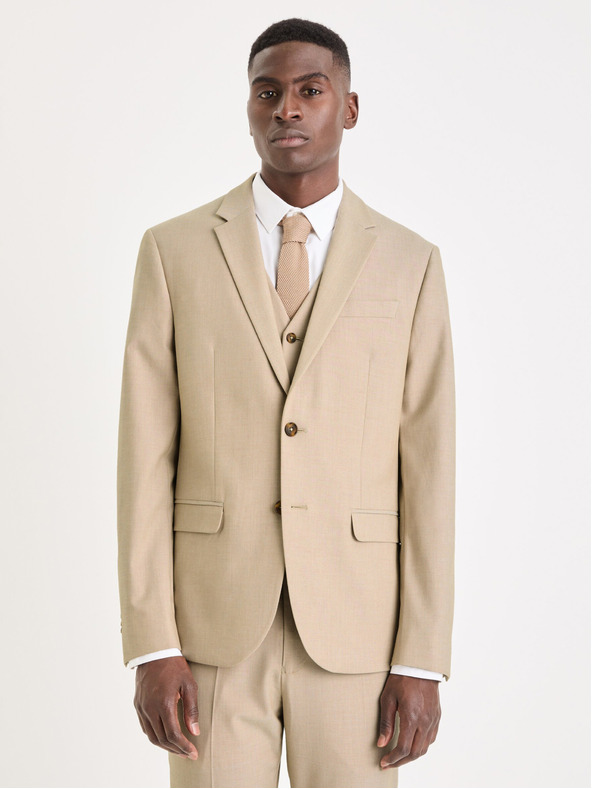 Celio Beige Herrenjacke Celio Funew2