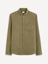 Celio Khaki Herrenhemd Celio Gacocel