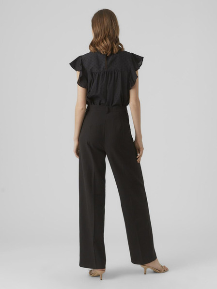 Vero Moda Schwarze Damenbluse mit Spitze Vero Moda Trine