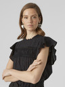 Vero Moda Schwarze Damenbluse mit Spitze Vero Moda Trine