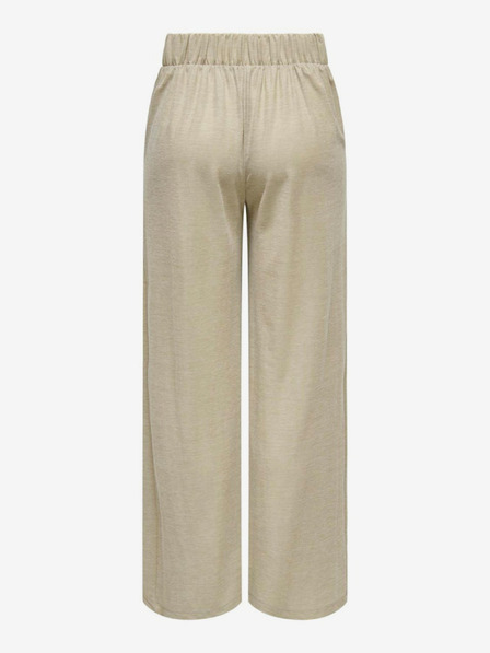 Jacqueline de Yong JDY Birdie Beige Damen Hose mit weitem Bein