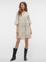 Vero Moda Weiß und grau gemustertes Vero Moda Dicthe Kleid für Damen