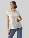 Vero Moda Vero Moda Ava Cremefarbenes Damen T-Shirt