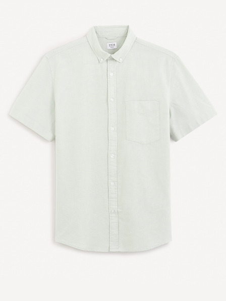 Celio Hellgrünes reguläres Hemd Celio Daxfordmc