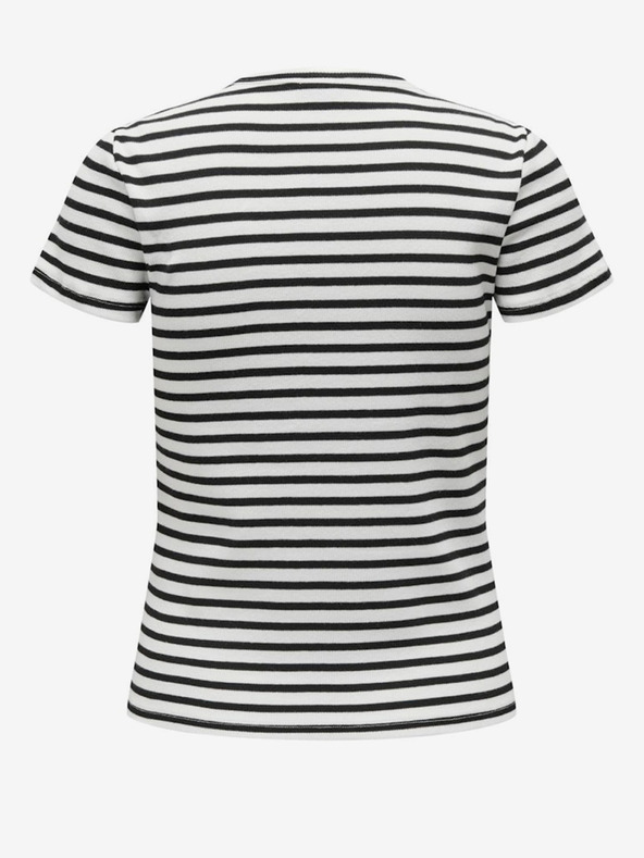 Jacqueline de Yong Schwarz-weiß gestreiftes Damenhemd JDY Solar