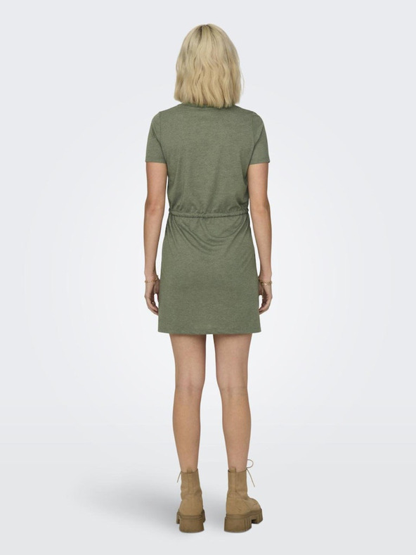 Jacqueline de Yong JDY Dalila Khaki Damen Kleid