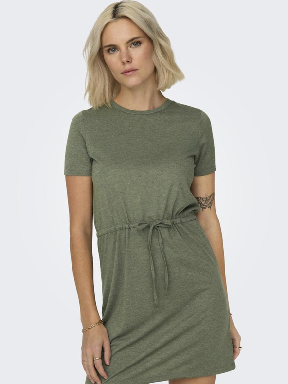 Jacqueline de Yong JDY Dalila Khaki Damen Kleid