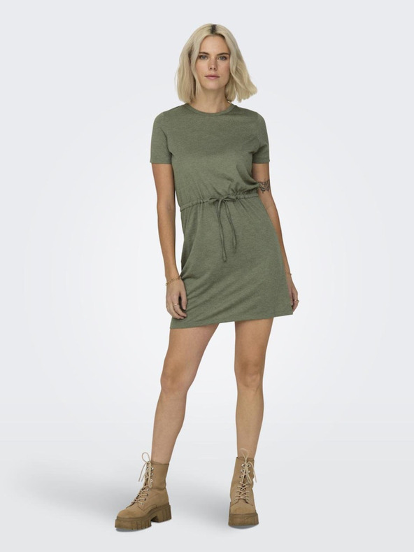 Jacqueline de Yong JDY Dalila Khaki Damen Kleid