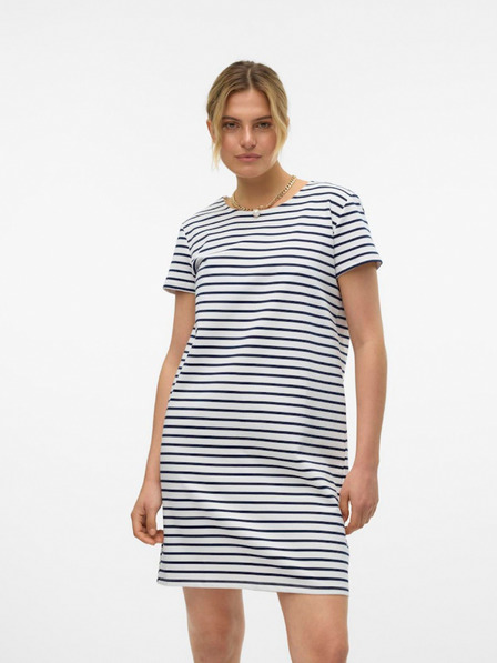 Vero Moda Blau-weiß gestreiftes Damenkleid Vero Moda Abby