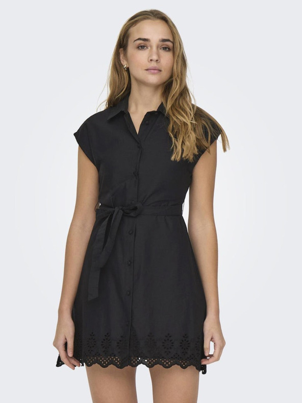 ONLY Schwarzes ONLY Lou Shirt Kleid für Damen