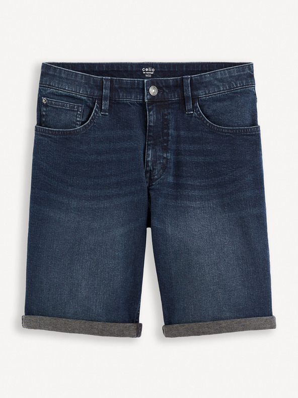 Celio Dunkelblaue Herren Denim Shorts Celio Bofirstbm