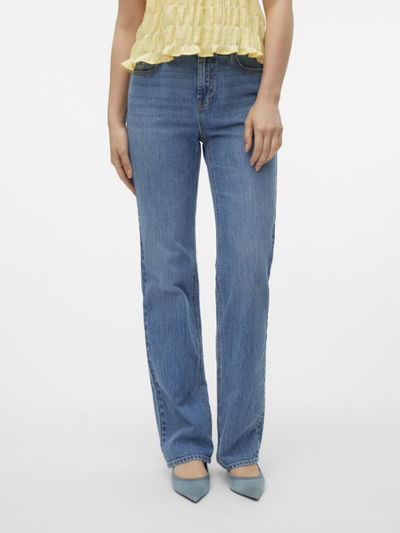 Vero Moda Blaue Straight-Jeans für Damen Vero Moda Tessa