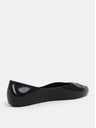 Zaxy Schwarze glänzende Ballerinas mit silberfarbenen Details Zaxy Chic