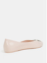 Zaxy Hellrosa glänzende Ballerinas mit goldenen Details Zaxy Chic
