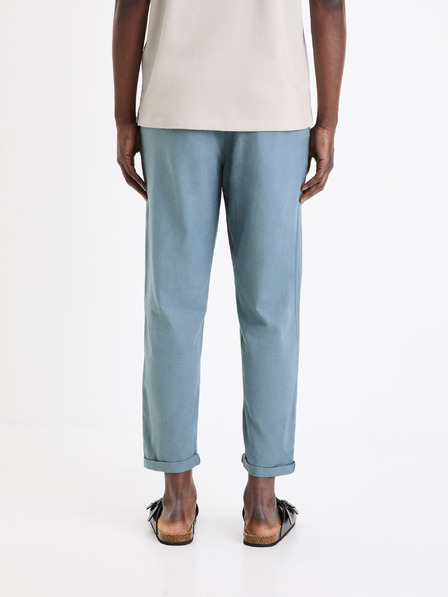 Celio Blaue Herrenhose mit Leinen Celio Dolinco