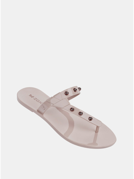 Zaxy Hellrosa Flip Flops mit roségoldenen Details Zaxy Spike