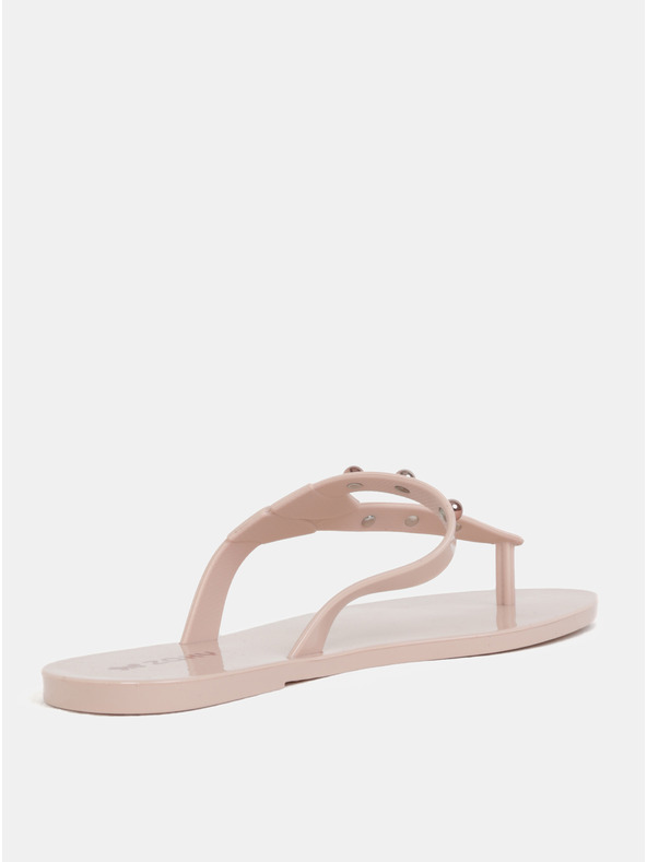 Zaxy Hellrosa Flip Flops mit roségoldenen Details Zaxy Spike
