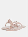 Zaxy Hellrosa Flip Flops mit roségoldenen Details Zaxy Spike