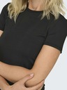 ONLY Schwarzes Basic-T-Shirt für Damen ONLY Lea