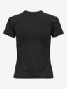 ONLY Schwarzes Basic-T-Shirt für Damen ONLY Lea