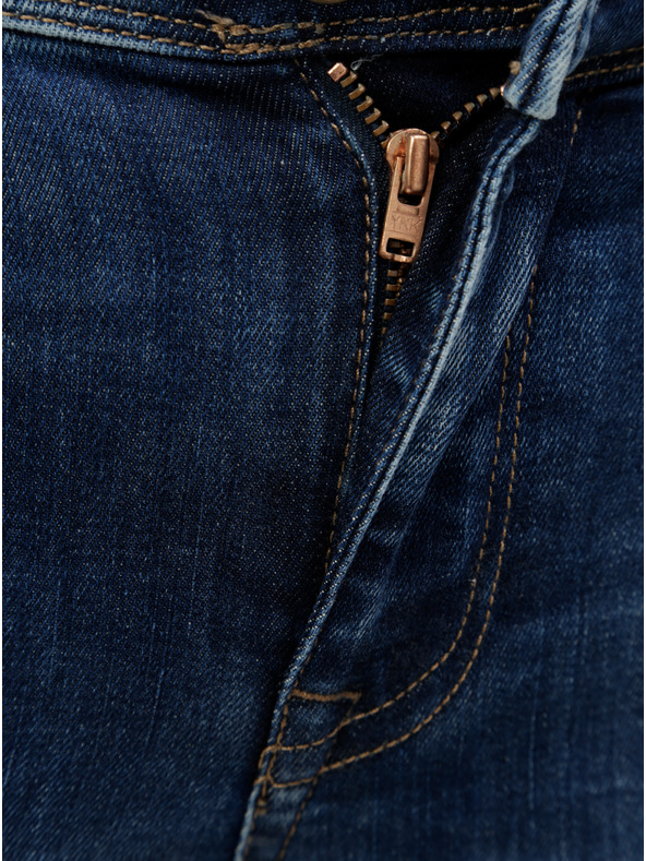 ONLY Blaue Skinny-Fit-Jeans mit Ripstop-Effekt ONLY