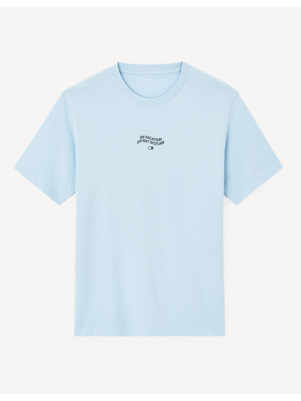 Celio Hellblaues Herren-T-Shirt Celio Jeword