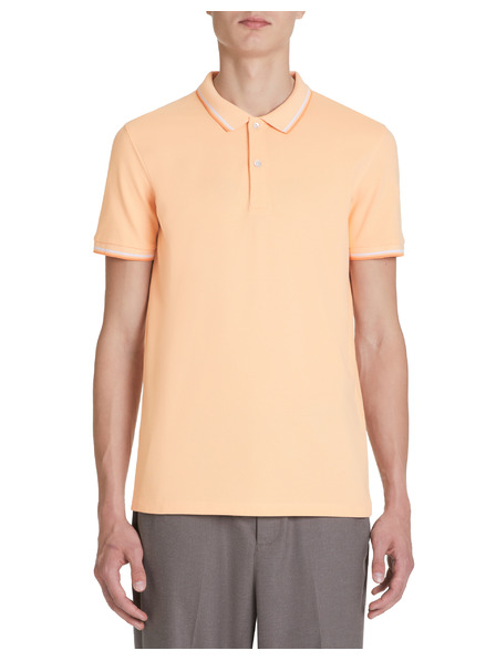 Celio Orangefarbenes Herren-Poloshirt Celio Decolrayeb