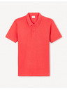 Celio Rotes Herren-Poloshirt Celio Teone