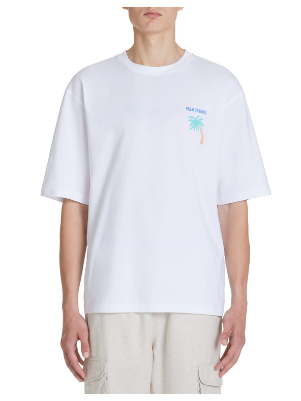 Celio Weißes Herren-T-Shirt in Übergröße Celio Jecalif