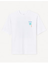 Celio Weißes Herren-T-Shirt in Übergröße Celio Jecalif