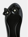 Zaxy Schwarze Ballerinas mit Blumenapplikation an der Fußspitze Zaxy Flower