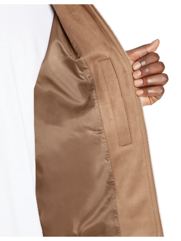 Celio Jufaster Jacke aus Wildlederimitat